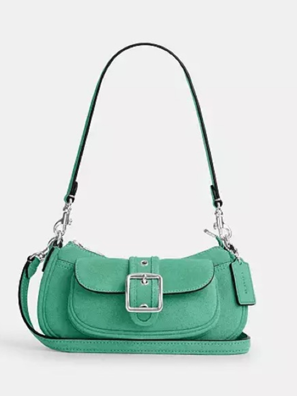 NWT Coach Mini Ashton Mint Suede Two Way Bag $225 Retail